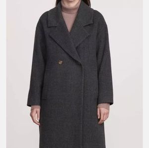 The Curated Charcoal Plaid London Coat XXL